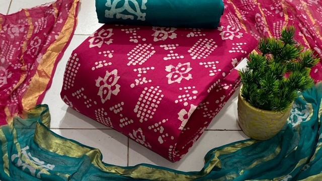 *Dupatta* Cotton Wax Batik All Over with Resham Border Online Orders Booking Mo. 7607627135 Viral смотреть онлайн