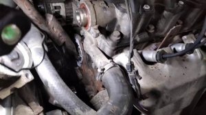 Замена помпы Ланос жесть