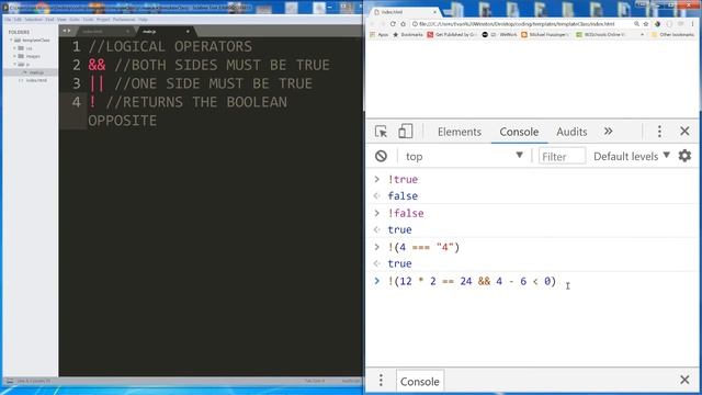 7 Logical Operators, if else смотреть онлайн