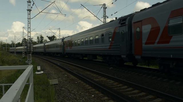 ТЭП70БС-202 со скорым, перегон Юровский — Варениковская смотреть онлайн