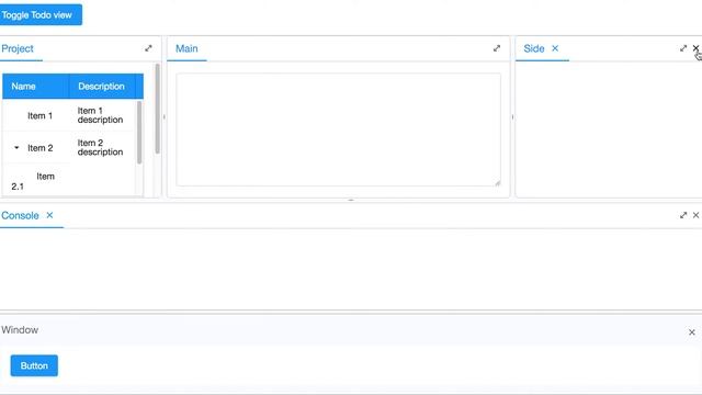 GoldenLayout Component Demo Video смотреть онлайн