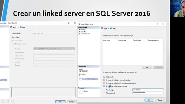 Creación de Servidores Vinculados SQL SERVER 2016 смотреть онлайн