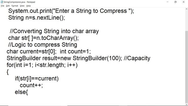 String Compression in Java | Interview Question смотреть онлайн