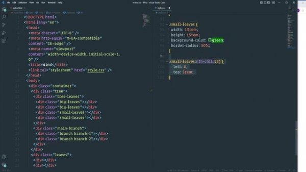 Wind Animation with HTML and CSS / CSS Animations / CSS Keyframes / CSS Transforms / CSS Transition