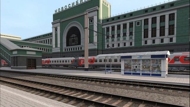 Прибытие поезда №188 Омск - Новосибирск на ст. Новосибирск-Главный | Trainz 19 смотреть онлайн