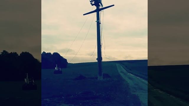 Демонтаж бетонных столбов 20KV смотреть онлайн