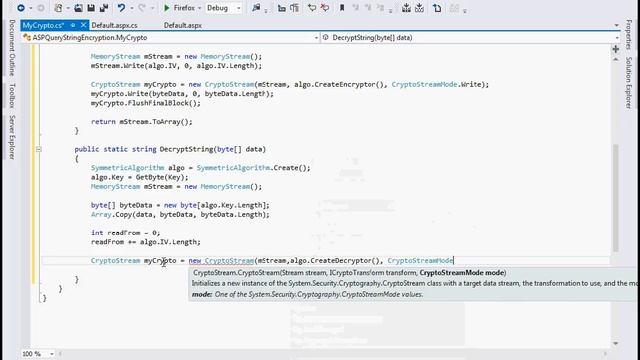 How to encrypt query string in ASP.NET. смотреть онлайн
