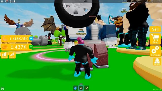 Я СТАЛА ГИГАНТСКИМ СИЛАЧОМ! МУЛЬТ ГЕРОЙ СУПЕР КАЧОК в ROBLOX смотреть онлайн