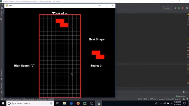Learning Python by building games | 13. Coding the Tetris Game with Pygame смотреть онлайн