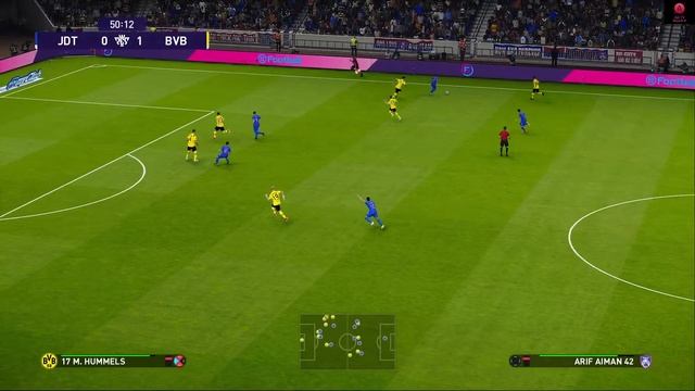 JDT vs Borussia Dortmund eFootball PES2023 смотреть онлайн