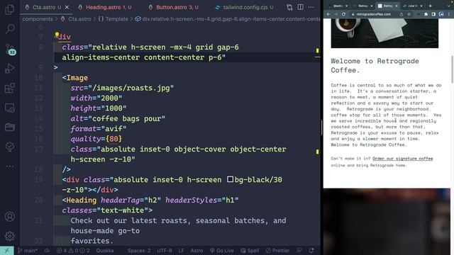 Live Code: Astro Static Site Generator Build (real coffee website!) смотреть онлайн