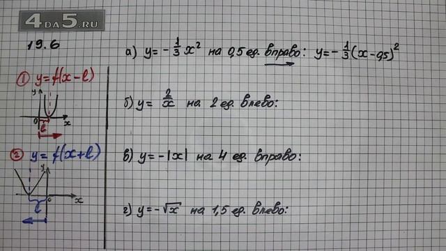 Упражнение № 19.6 – ГДЗ Алгебра 8 класс Мордкович А.Г. смотреть онлайн