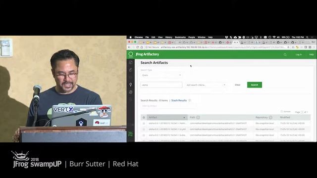 swampUP 2018 | Kubernetes, OpenShift Awesomeness with Artifactory - Burr Sutter смотреть онлайн