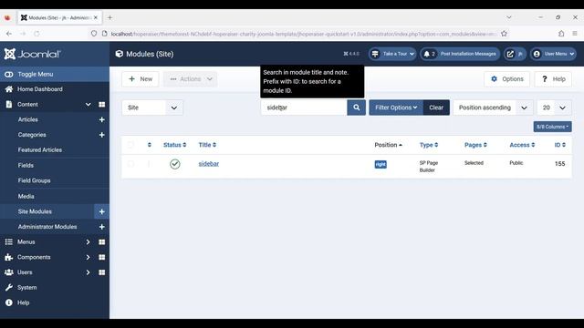 Hoperaiser - Sidebar - Joomla 4.4.0 - SP Page Builder Lite 5.1.5 - Helix Ultimate 2.0.15 смотреть онлайн