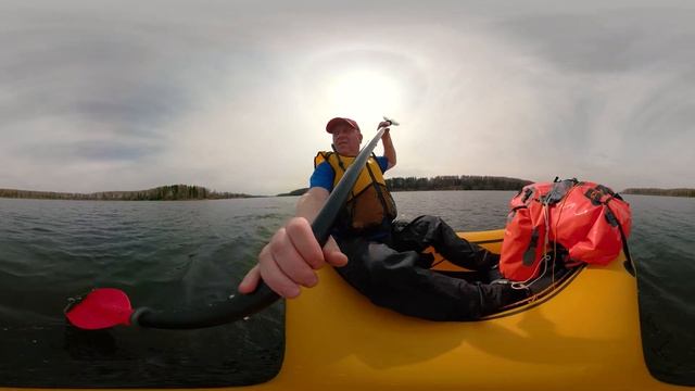 Пакрафт Кулик - Главное хвост ;) #VR #Video360 #Packrafting