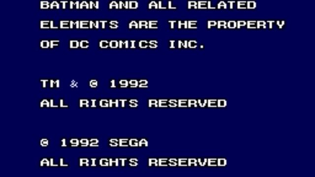 Batman Returns (SMS) Playthrough - NintendoComplete смотреть онлайн