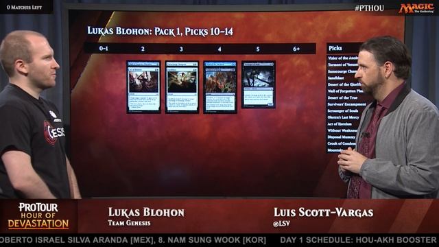 Pro Tour Hour of Devastation Draft Builder with Lukas Blohon смотреть онлайн