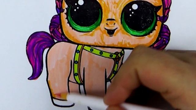 LOL Pets surprise Сюрприз ЛОЛ ПИТОМЕЦ Coloring book LOL dol Раскраска ПИТОМЕЦ ЛОЛ Учим цвета Рисуе смотреть онлайн