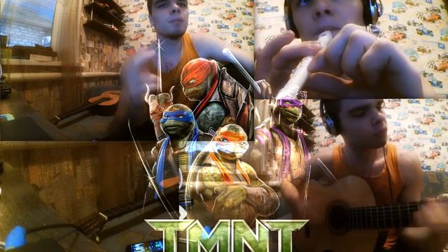 Битбокс+Флейта+Гитара=TMNT beatbox guitar easy new split screen смотреть онлайн
