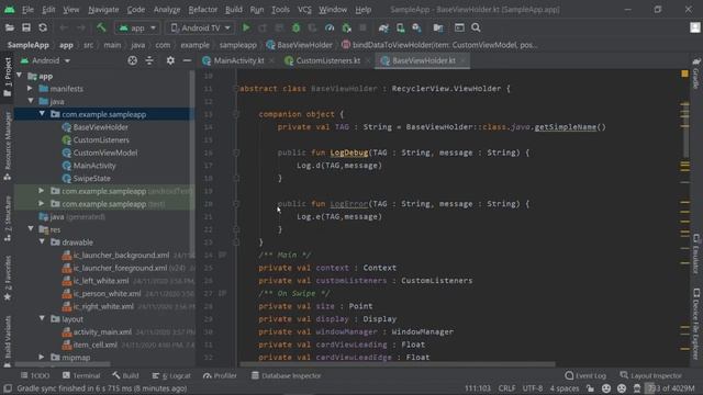 Android Studio (Kotlin) Simple Recycler View Cell Swipe Left, Right Show Buttons смотреть онлайн