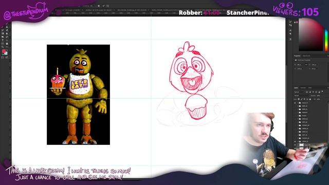 DRAWING SOME FNAF - The Stupendium Art Stream 01! смотреть онлайн