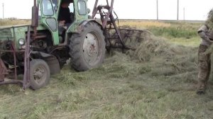 трактор Т 40 с погрузчиком для сена