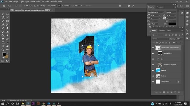 Labour Day- Instagram Banner Design Adobe Photoshop CC 2020 смотреть онлайн