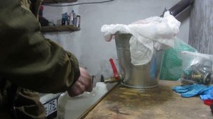 Промывка фильтра акпп м4та Honda CR-V RD1. обратным потоком.