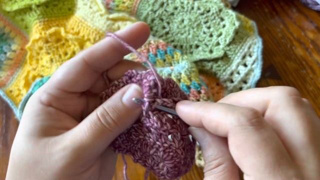 Dutch Rose Blanket CAL Reboot - HALF ROSE HEXAGON MOTIF Crochet Pattern смотреть онлайн