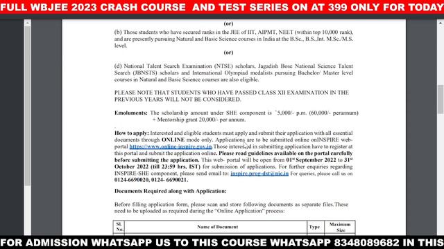 Inspire Scholarship 2022 🔥| 1,80,000 Scholarship 💰| Online Application | CUTOFF | New Update смотреть онлайн