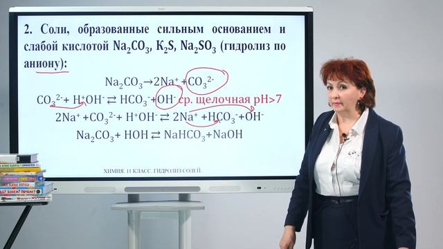 11 класс. Химия. Гидролиз солей смотреть онлайн