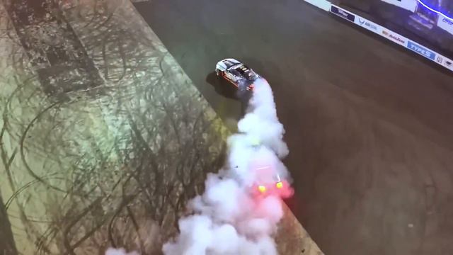James Dean behind the wheel of a Mustang RTR facing Adam Lz Driving another Mustang On Formula Drif смотреть онлайн