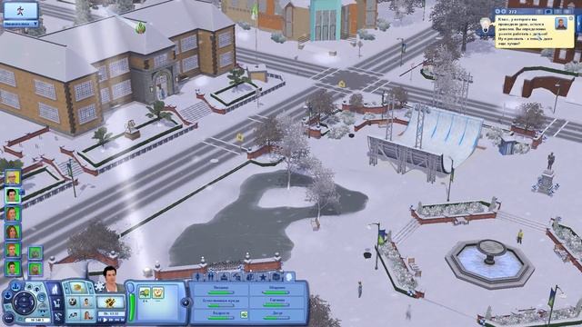 Давай играть в Симс 3 Времена года #034 Зимний пляж смотреть онлайн