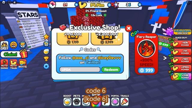 *NEW UPDATE CODES* Tree Chop Simulator ROBLOX | ALL CODES | July 1, 2023 смотреть онлайн