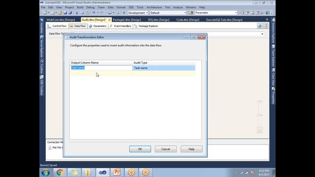 AUDIT TRANSFORMATION IS SSIS смотреть онлайн