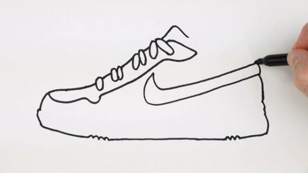 How to Draw Nike Sneakers Shoes Easy | Art Tutorial