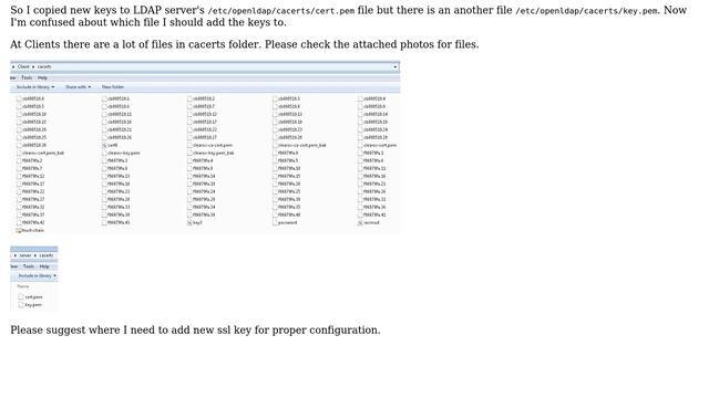 Error while configuration new SSL certificate on LDAP server and client смотреть онлайн
