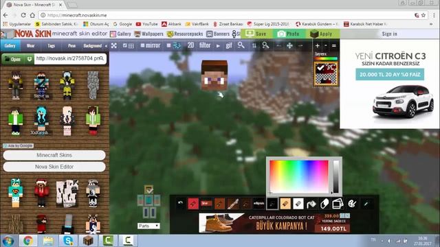 Minecraft Skin yapımı Detaylı Anlatım (Nova Skin) смотреть онлайн