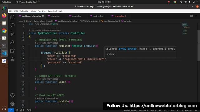 Laravel 10 RESTful APIs with JWT Authentication Tutorial | Laravel 10 Development | JSON Web Token смотреть онлайн