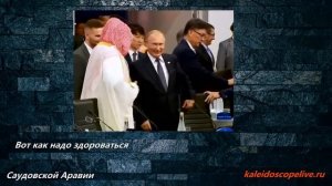 Вот как надо здороваться: Путин и наследный принц Саудовской Аравии