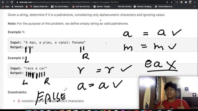 Valid Palindrome | Leet code 125 | Theory explained + Python code | August Leet code challenge смотреть онлайн