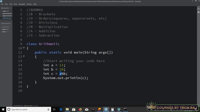 PFB #12 - Arithmetic Operators in Java смотреть онлайн