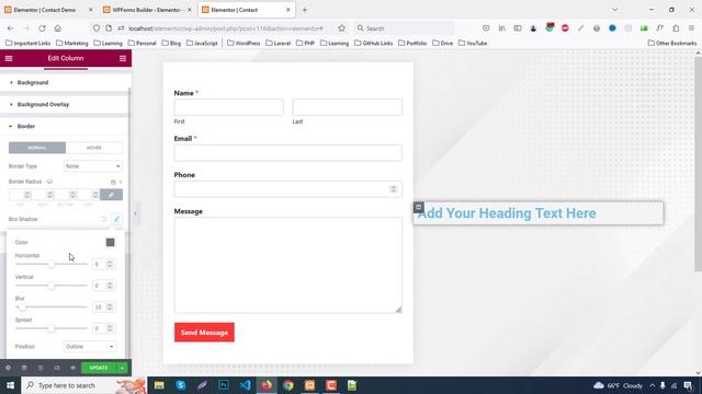 How To Create A Contact Form On WordPress Using Elementor | Contact Form Design Tutorial 2023 смотреть онлайн