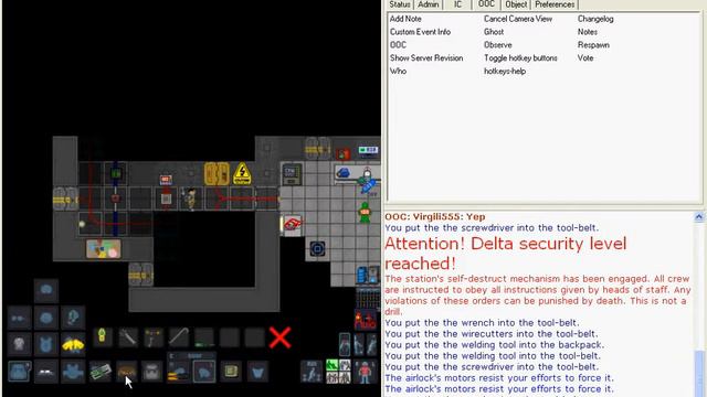 Space Station 13 i suck at how to guides build a flame thrower, hack a door смотреть онлайн