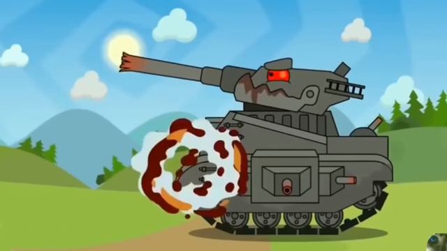 ОН МОНСТР ( МУЛЬТИКИ ПРО ТАНКИ ) ( КЛИП ) ( HOME ANIMATIONS ) ( КВ-44М ). смотреть онлайн