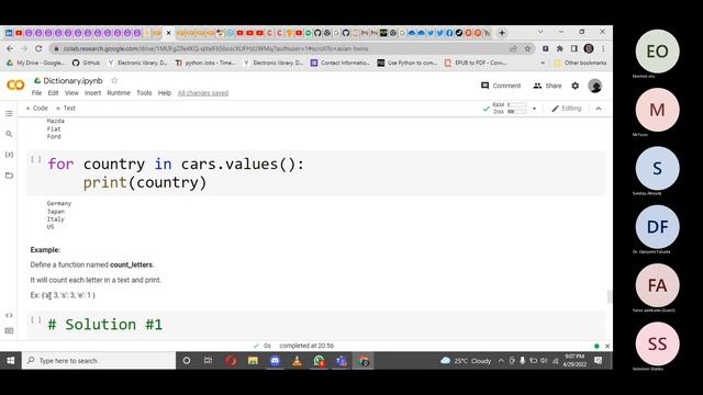 Dictionary in Python (Lesson two) смотреть онлайн