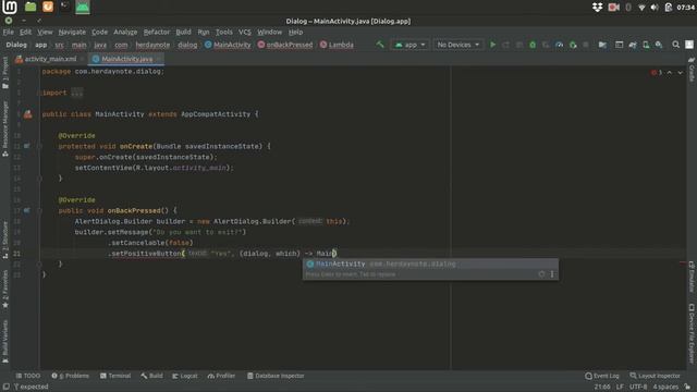 How to Make Exit Dialog (Alert Dialog) in Android Studio (Java) смотреть онлайн