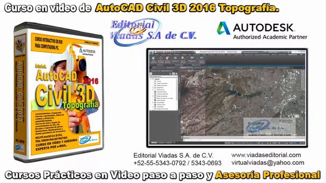 AutoCAD Civil 3D 2016 Curso Completo | Tutorial en Español de Topografía смотреть онлайн