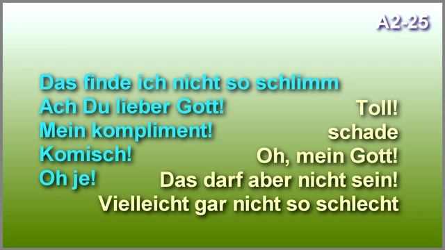 25. Словарный запас А2. Немецкий с Боженой Корн смотреть онлайн