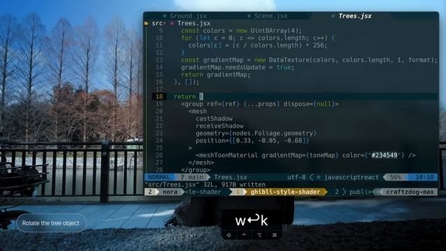 How to create Ghibli-style trees with three.js смотреть онлайн